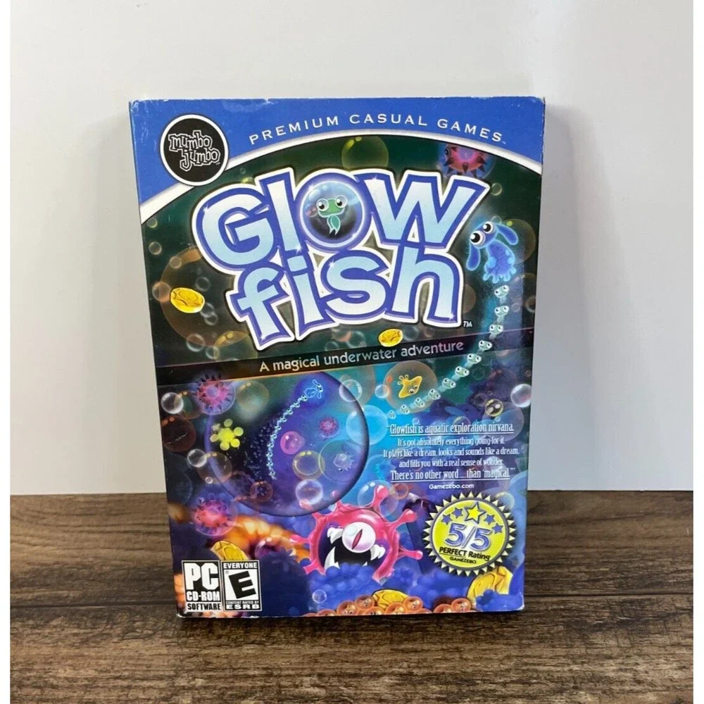 Glowfish PC Computer Game Mumbo Jumbo Underwater Adventure CD Rom Glow Fish